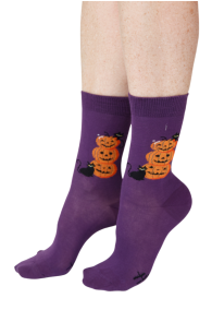 BUFFY kõrvitsapeade ja kassidega Halloweeni sokid | Sokisahtel