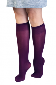 Женские гольфы фиолетового цвета с широкой резинкой CADRI 40DEN | Sokisahtel
