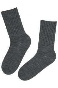 Тёплые носки из шерсти тёмно-серого цвета CADY | Sokisahtel