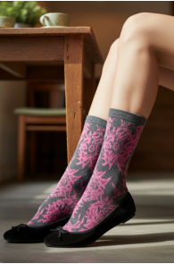 Pierre Mantoux ARA hallid roosa mustriga sokid | Sokisahtel