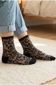 Pierre Mantoux ZINNIA musta värvi õhukesed sokid | Sokisahtel