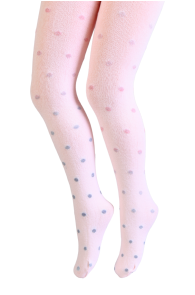CAMILY pink tights with dots for children | Sokisahtel
