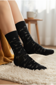 CAMOMILE sparkly angora wool socks | Sokisahtel
