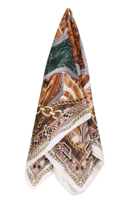 CARLOFORTE brown neckerchief | Sokisahtel