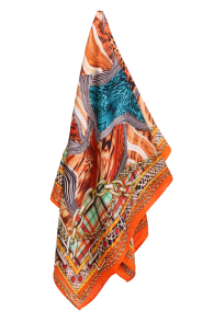 CARLOFORTE orange neckerchief | Sokisahtel