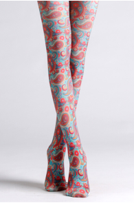 CARMEN tights with a colorful print pattern | Sokisahtel