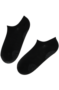 Укороченные носки чёрного цвета с нескользящей подошвой CAROLINA | Sokisahtel