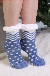 CARRY blue warm socks for women | Sokisahtel