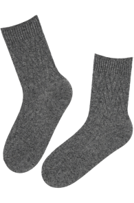 TELLE dark gray wool socks | Sokisahtel