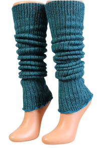 CECILIA turquoise sparkly leg-warmers | Sokisahtel