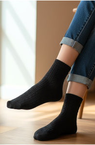 CELESTE musta värvi pehmed sokid | Sokisahtel