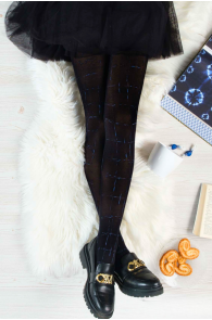 CHECK black chequered tights | Sokisahtel