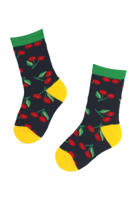 CHER cotton socks with cherries for kids | Sokisahtel