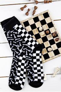 CHESS black cotton socks | Sokisahtel