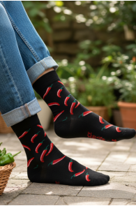 CHILLI  vürtsikad sõnumiga puuvillased sokid | Sokisahtel