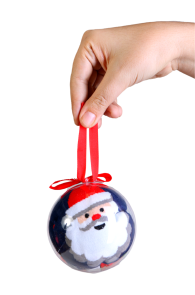 CHRISTMAS BALL with two pairs of Christmas socks | Sokisahtel