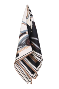 COMO black and white striped neckerchief | Sokisahtel