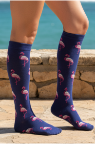 Компрессионные гольфы с фламинго COMPRESSION | Sokisahtel