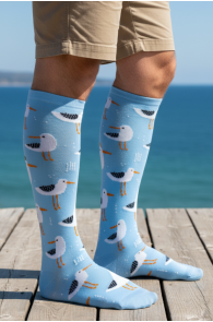 Компрессионные гольфы с чайками COMPRESSION | Sokisahtel