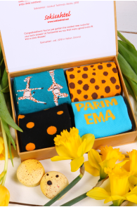 COOLEST MOM Mother's Day giftbox with 4 pairs of socks | Sokisahtel