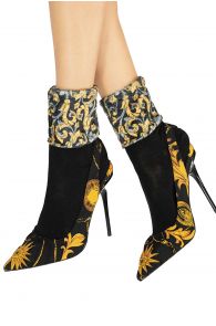 Pierre Mantoux MAURIZIO furry upper edge socks | Sokisahtel