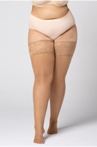 DIVINE 30DEN beige hold-ups for women | Sokisahtel