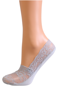 DIVVY light grey lace footies | Sokisahtel