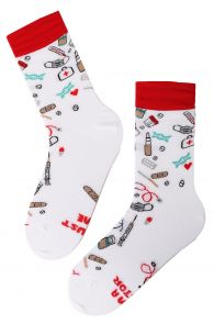 DOCTOR white cotton socks | Sokisahtel