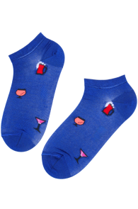 DRINKS blue low-cut socks | Sokisahtel