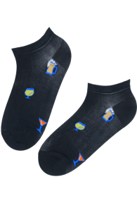 DRINKS dark blue low-cut socks | Sokisahtel