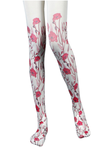 EIKE floral print pattern tights | Sokisahtel