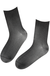 Хлопковые носки тёмно-серого цвета с блеском EIRA | Sokisahtel