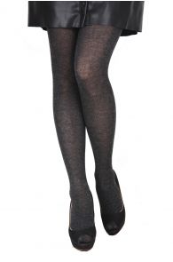 ELENA dark grey tights containing silk | Sokisahtel