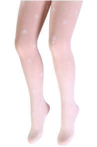 ELIS white tights for girls