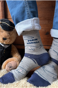 PARIM VANAISA warm socks with whales ELON | Sokisahtel