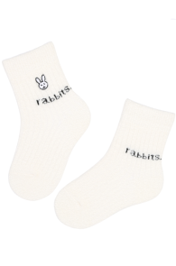 EMILY white soft socks for kids | Sokisahtel