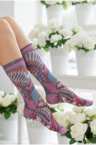 Pierre Mantoux EUPHORIA geomeetrilised sädelusega sokid | Sokisahtel