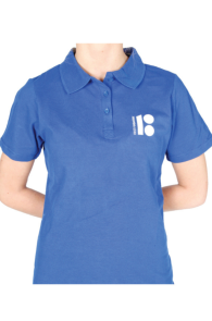 Ajalooline meene naiste sinine polosärk EV100 logoga