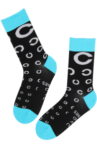 EYES black cotton optometrist socks | Sokisahtel