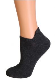 FACE black low cut cotton smiley socks | Sokisahtel