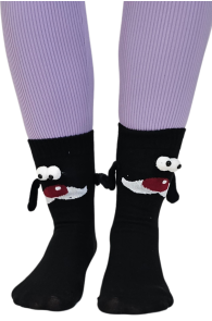 FENDY black socks with magnetic paws  