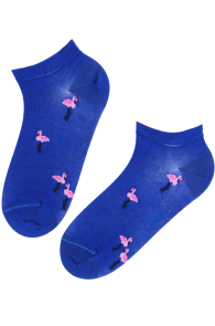 FLAMINGO blue low-cut socks