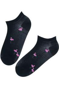 FLAMINGO dark blue low-cut socks | Sokisahtel