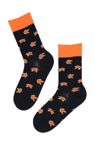 FOX LIFE merino wool socks with foxes | Sokisahtel