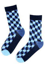FRANK blue cotton socks for men | Sokisahtel