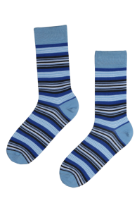 FRIDAY blue striped suit socks | Sokisahtel