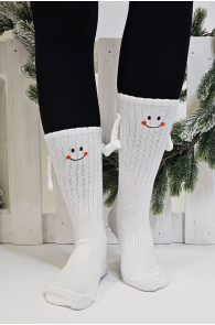 FROSTI white socks with magnetic hands | Sokisahtel