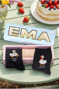 PARIM EMA JA VANAEMA kinkekarp 3 sokipaariga GERDA | Sokisahtel