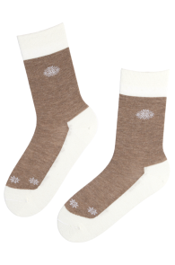 GERDY beige angora wool socks | Sokisahtel