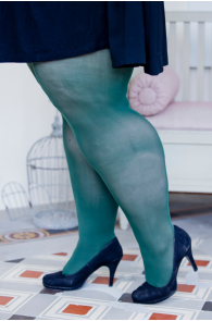 GLOW plus size 50 DEN rohelised sukkpüksid